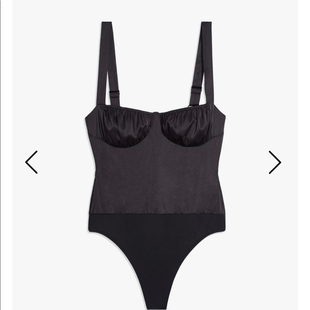 DANIELLE BERNSTEIN RUCHED TANK STRETCH BODYSUIT